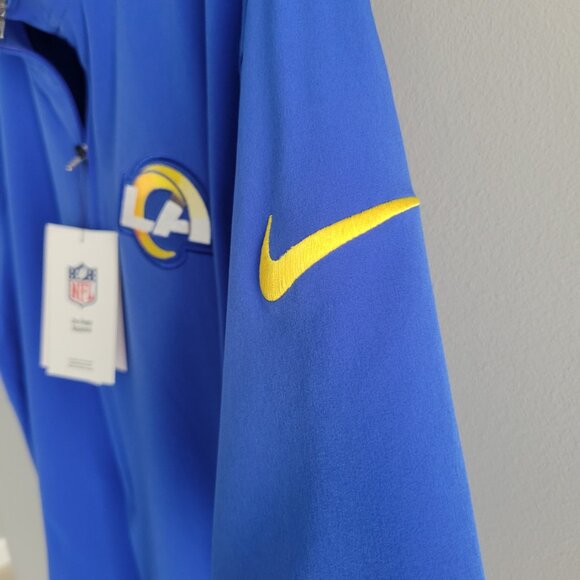 NWT Nike Los Angeles Rams On Field Short Sleeve Windbreaker Size L - Picture 11 of 15
